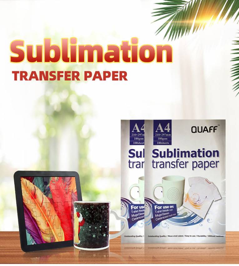 Le papier de sublimation peut être utilisé pour fabriquer des t-shirts personnalisés ou d’autres produits.